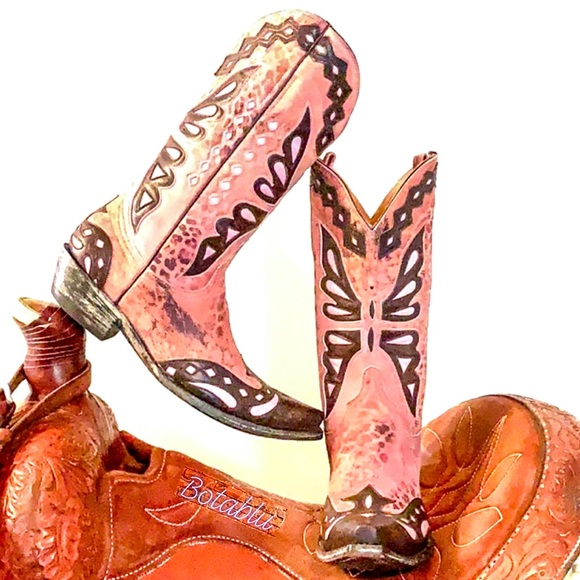 Old Gringo Shoes - OLD GRINGO Monarca Butterfly Leopardito Boots 7.5